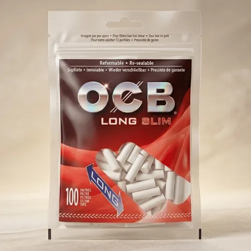 OCB Long Slim Uzun Poşet Sigara Sarma Filtresi