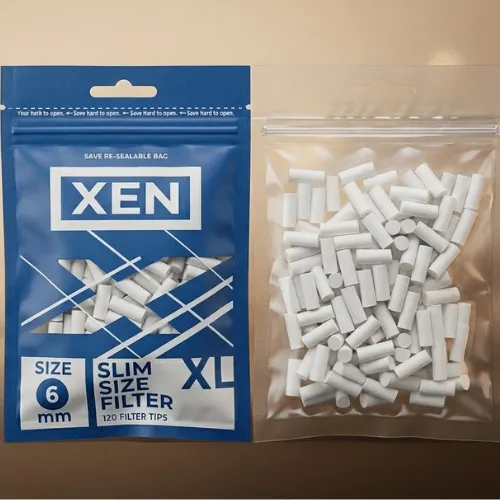Xen 6mm Poşet Sigara Sarma Filtresi - Mavi Paket