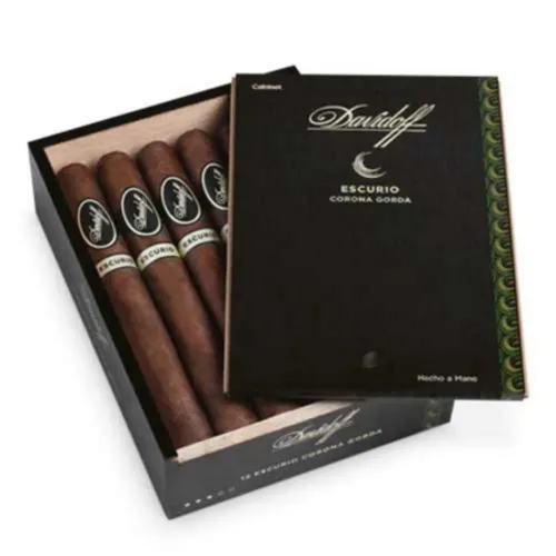 Davidoff Escurio Corona Gorda Puro - 12's Ahşap Kutu - Görsel 2