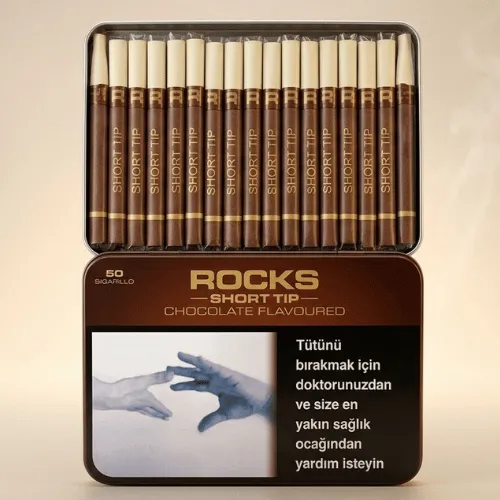 Rocks Short Tip Chocolate sigarillo - Çikolata Aromalı - 50's