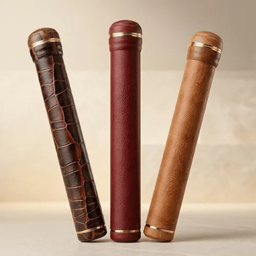 El yapımı tekli tüp humidor - 3 Renk