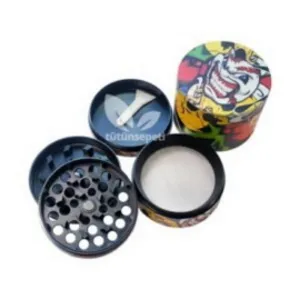 Cartoon Temalı Metal Grinder - Tütün öğütücü