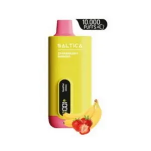 Saltica 10000 Strawberry Banana Puff - Dijital ekranlı