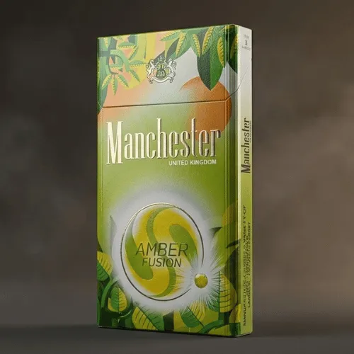 Manchester Amber Fusion Superslim Sigara – Elma ve Nane Aromalı - Görsel 2